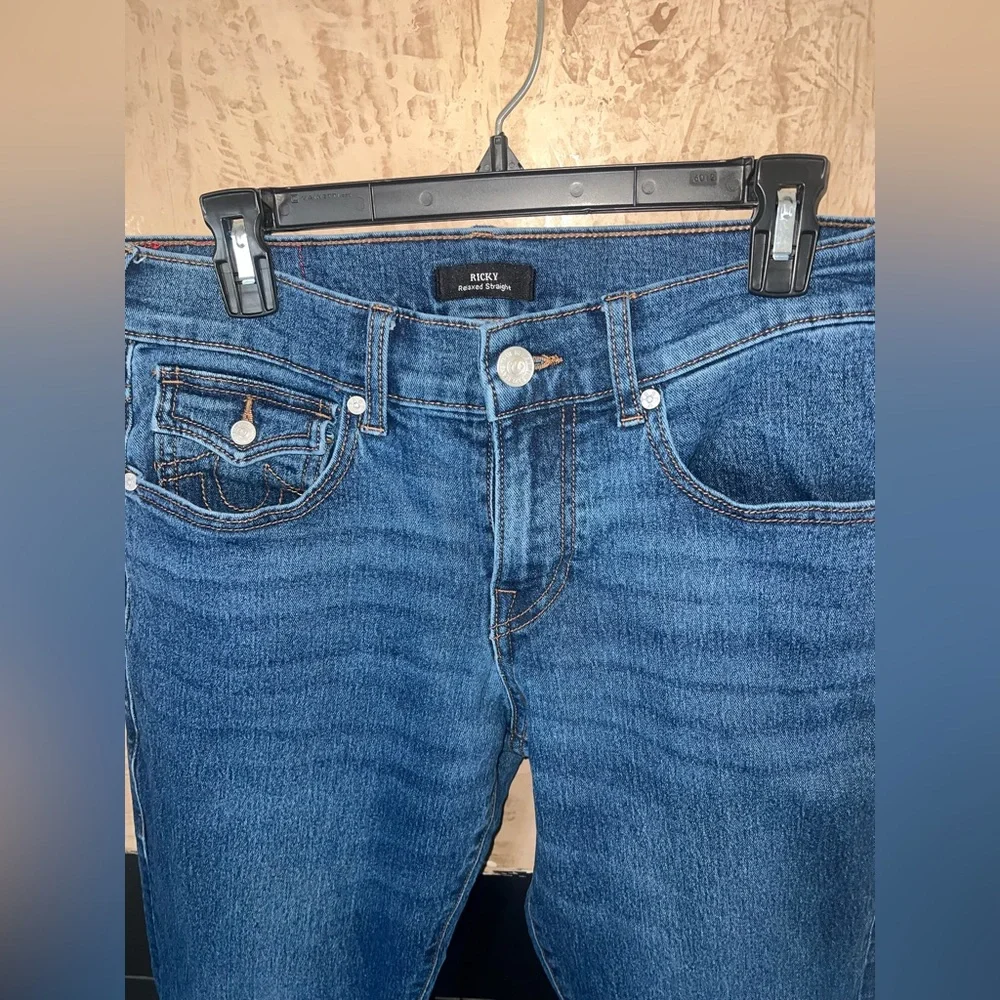 TRUE RELIGION MENS 30 RICKY RELAXED STRAIGHT JEANS